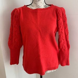 Ann Taylor Puff Shoulder Sweater